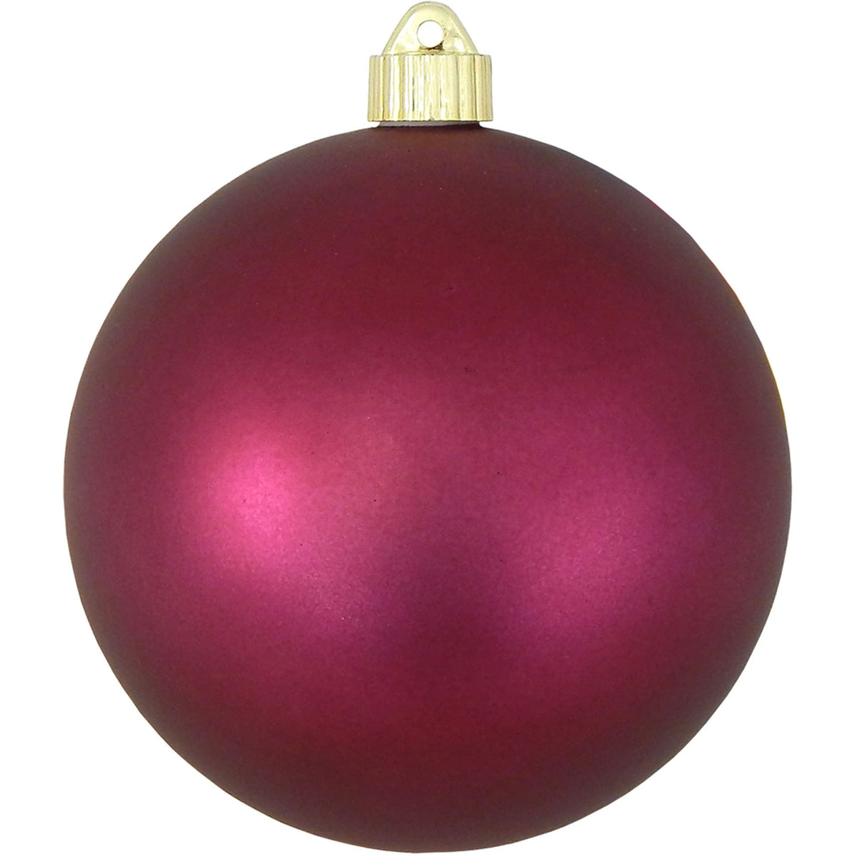 Christmas By Krebs 6" (150mm) Velvet Bayberry Red [2 Pieces] Solid Commercial Grade Indoor and Outdoor Shatterproof Plastic, UV and Water Resistant Ball Ornament Decorations