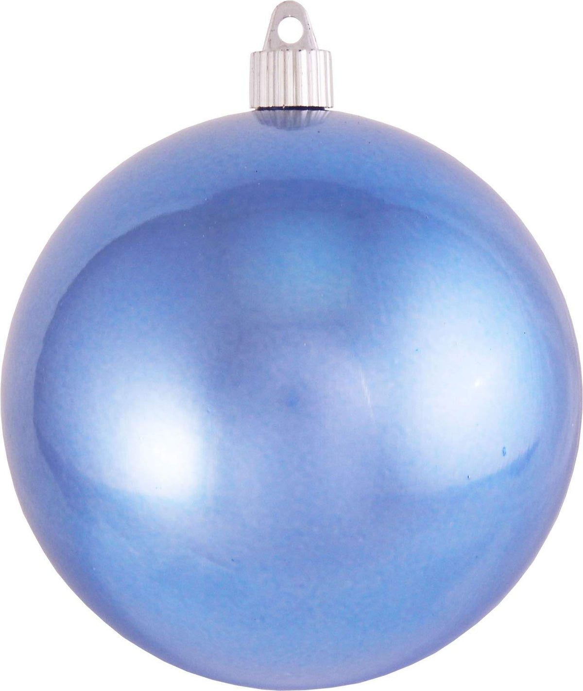 Christmas By Krebs Ornament, Large Commercial Grade Indoor and Outdoor Shatterproof Plastic, UV and Water Resistant Ball Ornament Decorations (Shiny Polar Blue, 4 3/4 inch (120mm))