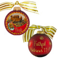 3 1/4" Collectable Bible Hero Glass Ornament Made in USA | Hugs Special Occasions Keepsake Gifts |  (Bible Hero Noah)