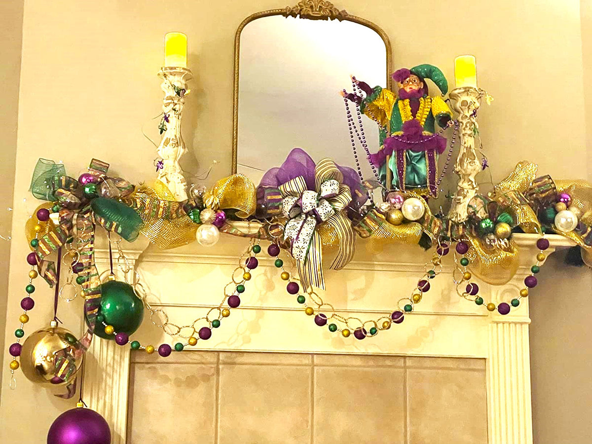 Christmas By Krebs Ornament, Commercial Grade Indoor and Outdoor Shatterproof Plastic, Water Resistant Ball Ornament Decorations (Purple Glitz, 4 inch (100mm))