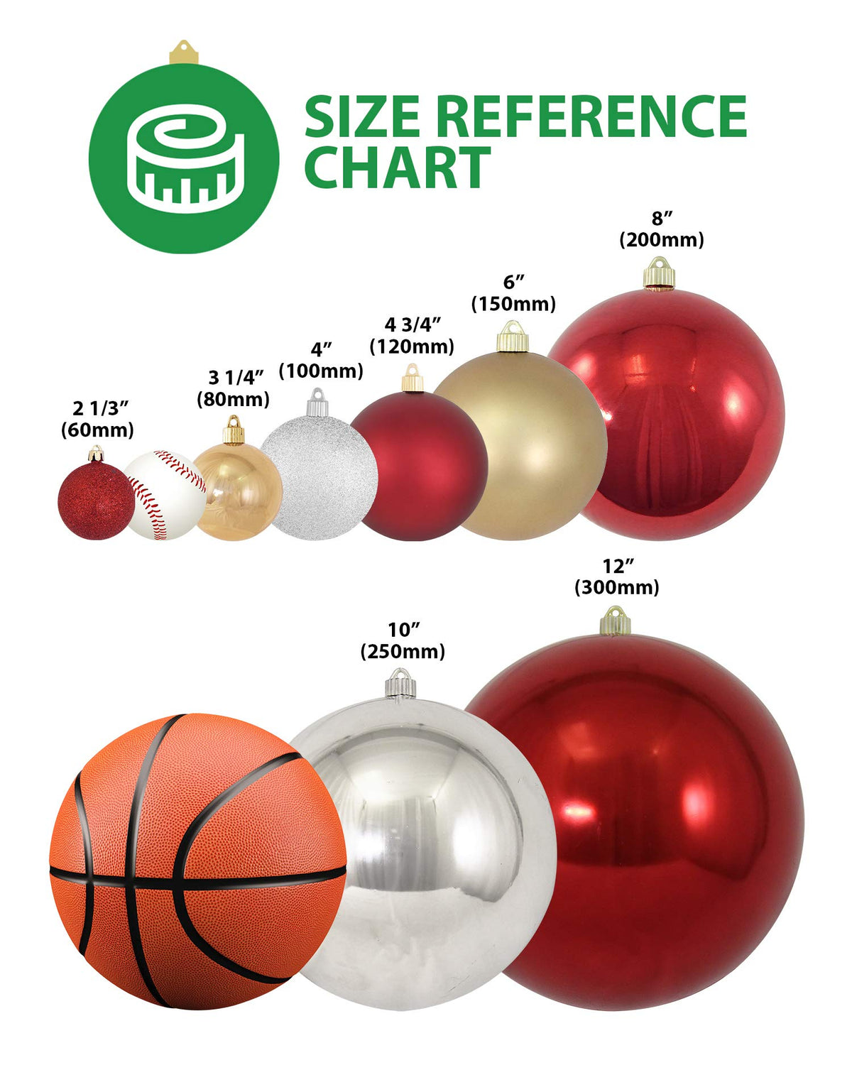 Christmas By Krebs 8" (200mm) Shiny Two Cents Copper [1 Piece] Solid Commercial Grade Indoor and Outdoor Shatterproof Plastic, UV and Water Resistant Ball Ornament Decorations