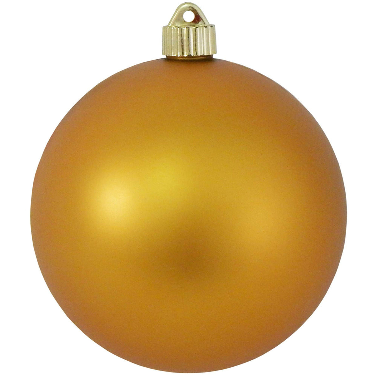 Christmas By Krebs 6" (150mm) Velvet Imperial Gold [2 Pieces] Solid Commercial Grade Indoor and Outdoor Shatterproof Plastic, UV and Water Resistant Ball Ornament Decorations