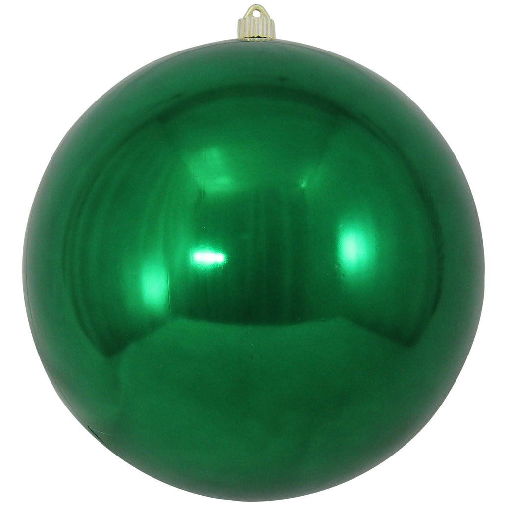 Christmas By Krebs 12" (300mm) Shiny Blarney Green [1 Piece] Solid Commercial Grade Indoor and Outdoor Shatterproof Plastic, UV and Water Resistant Ball Ornament Decorations