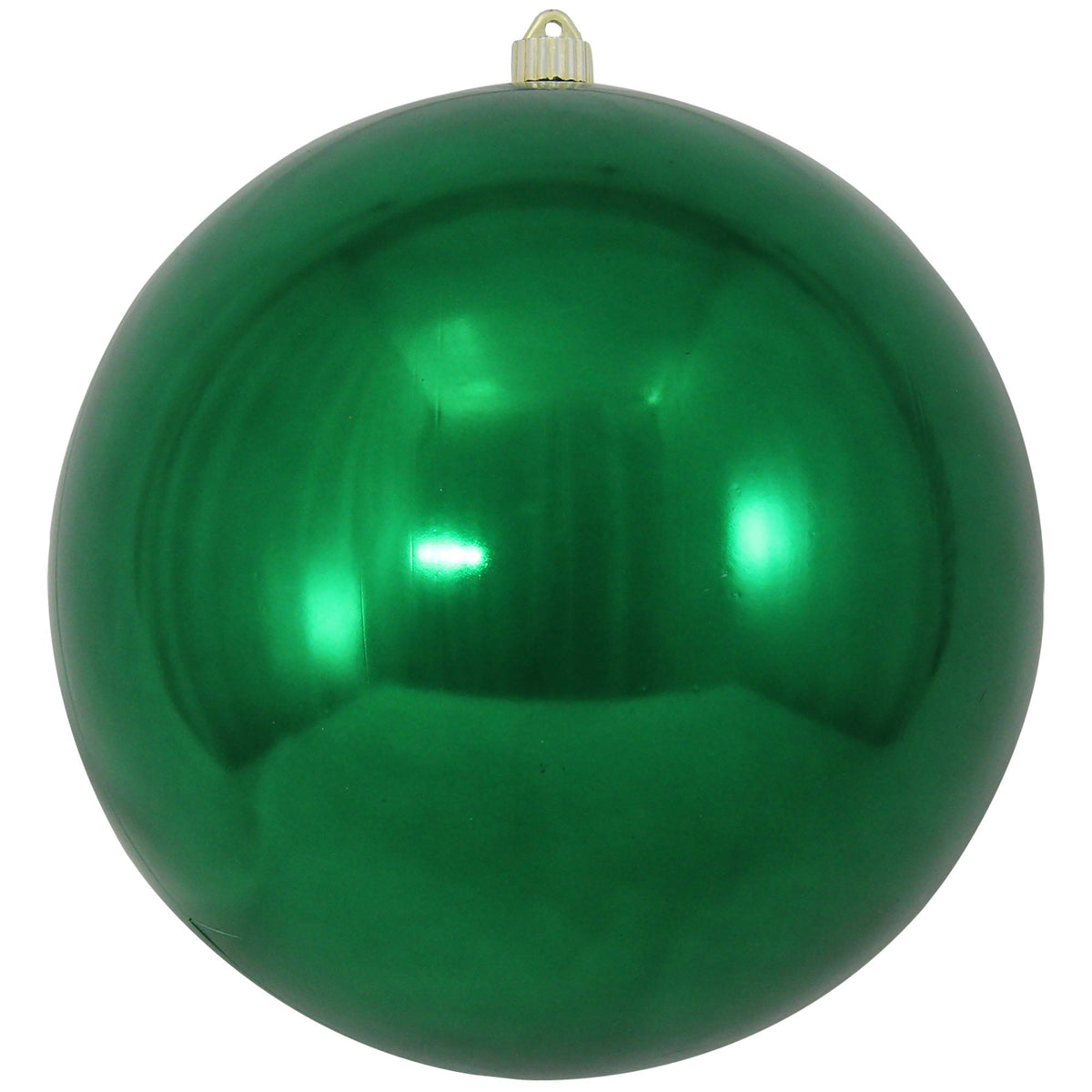 Christmas By Krebs 12" (300mm) Shiny Blarney Green [1 Piece] Solid Commercial Grade Indoor and Outdoor Shatterproof Plastic, UV and Water Resistant Ball Ornament Decorations
