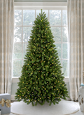 7.5' King Douglas Fir Artificial Christmas Tree with 1000 Warm White & Multi-Color LED Lights