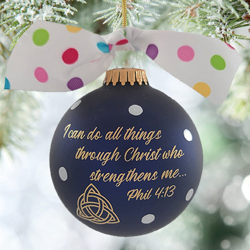 3 1/4" Collectable Bible Hero Glass Ornament Made in USA | Hugs Special Occasions Keepsake Gifts |