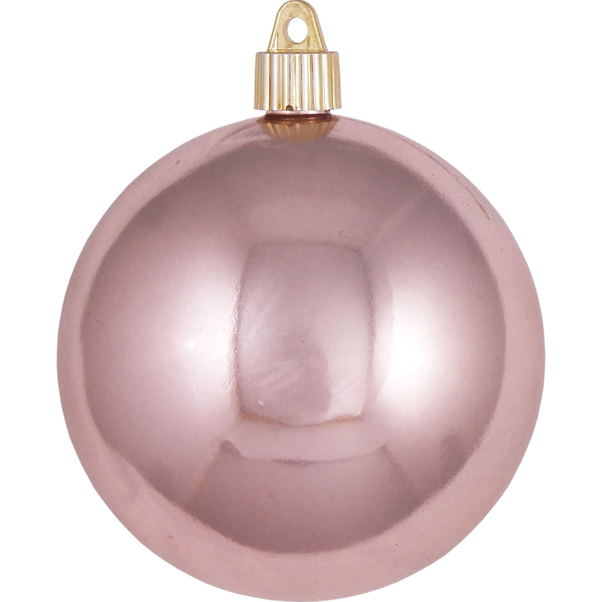 Christmas By Krebs 4" (100mm) Shiny Angel Wings Pink [4 Pieces] Solid Commercial Grade Indoor and Outdoor Shatterproof Plastic, UV and Water Resistant Ball Ornament Decorations