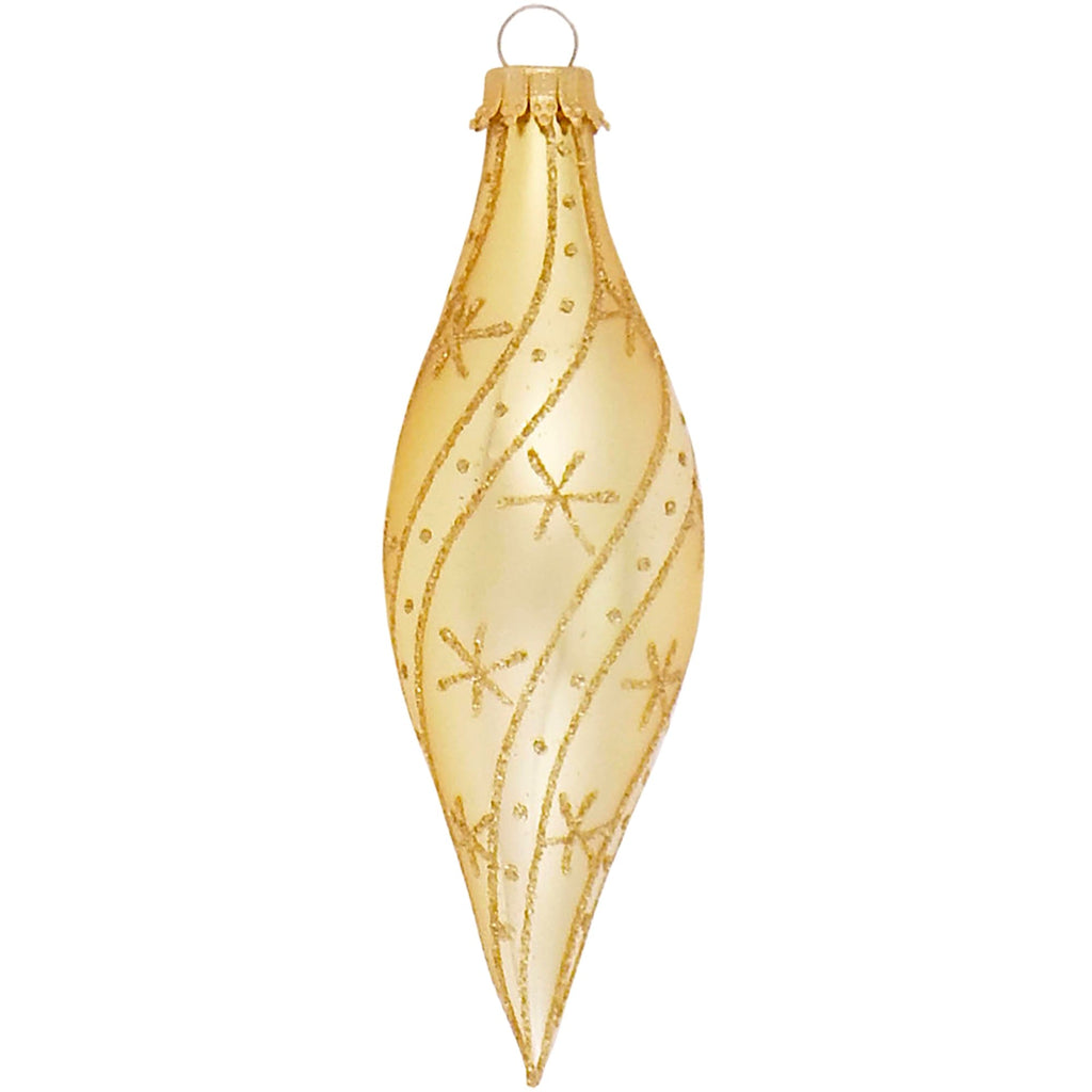 Gold Velvet Shapes with Lacquer / Glitter Swirls and Stars (4 Shapes)