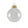 Crafting Seamless Glass Ball Ornaments for Holiday Decor (Clear with Gold Caps-144 Pieces, 12/Box, 12/Case, 2 inch (50mm))