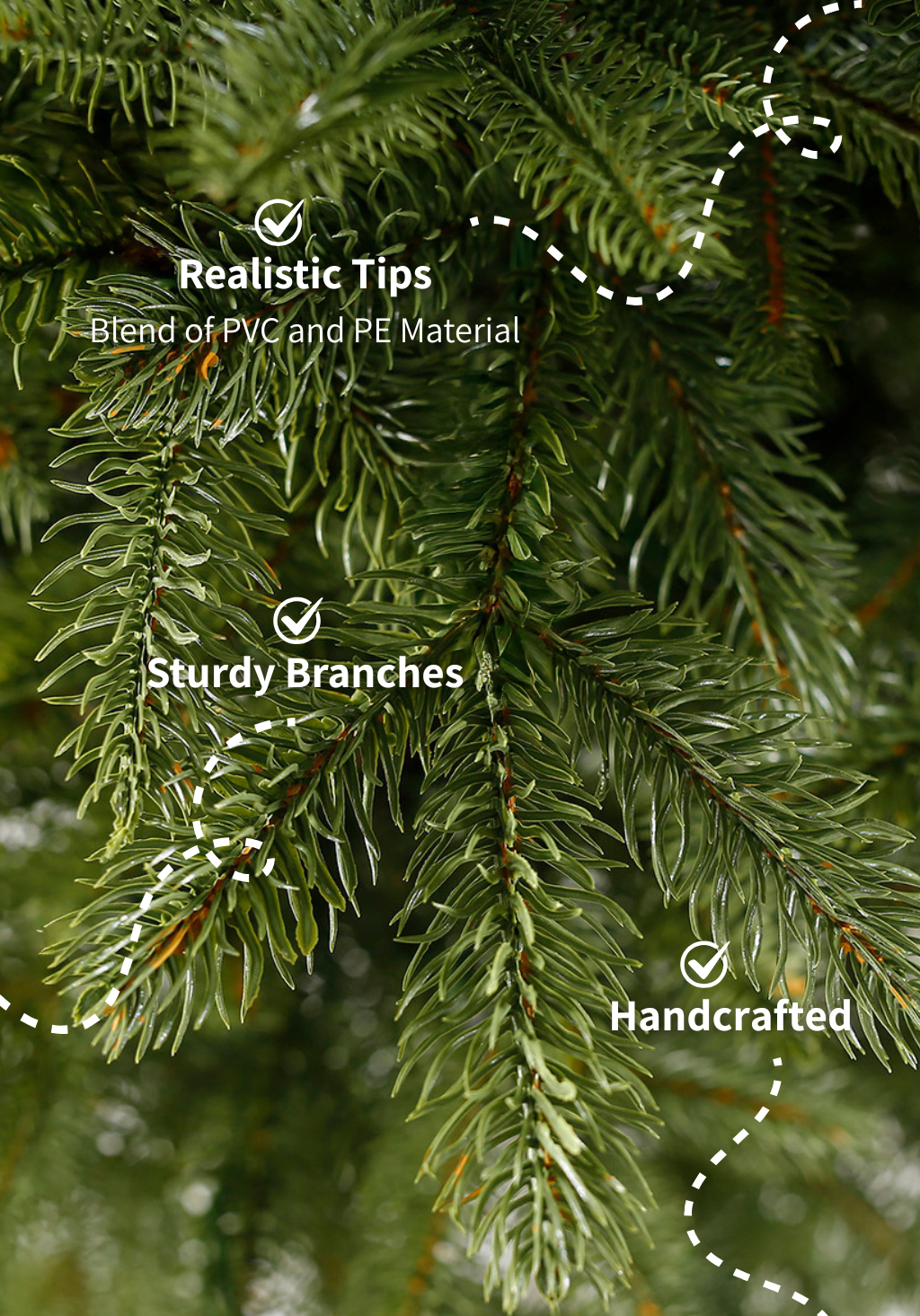 9' Cypress Spruce Artificial Christmas Tree with 2050 Warm White & Multi-Color LED Lights