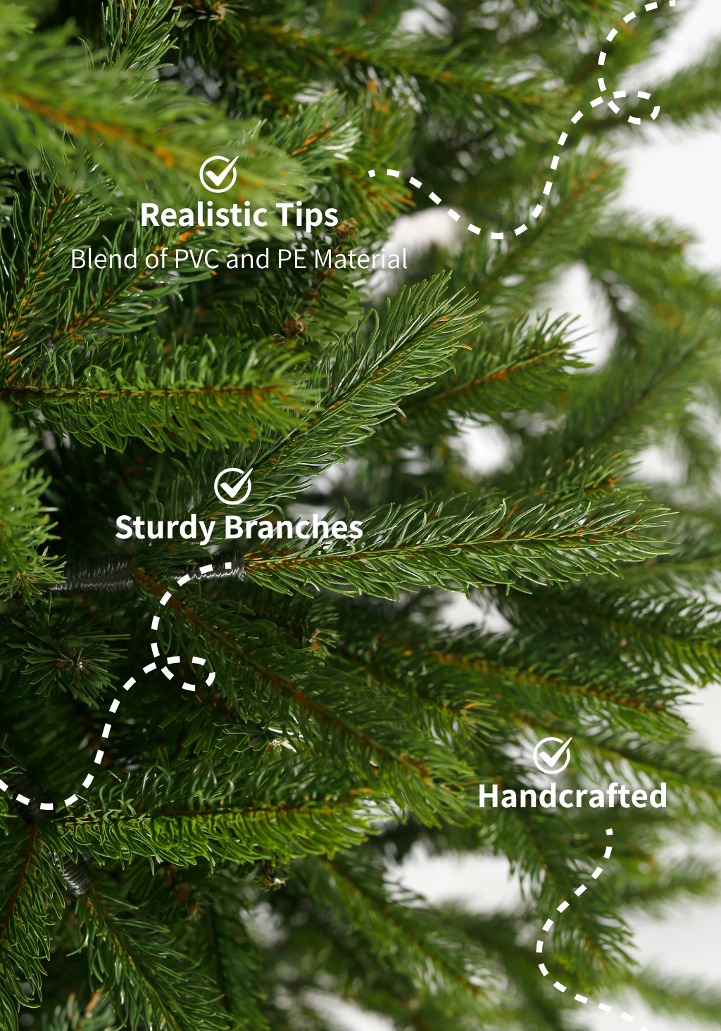 9' King Fraser Fir Slim Artificial Christmas Tree Unlit