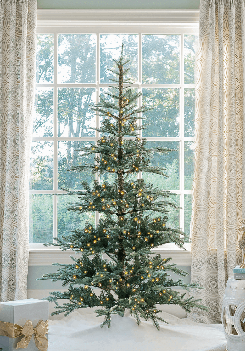 6' King Noble Fir™ Artificial Christmas Tree with 450 Warm White LED Lights