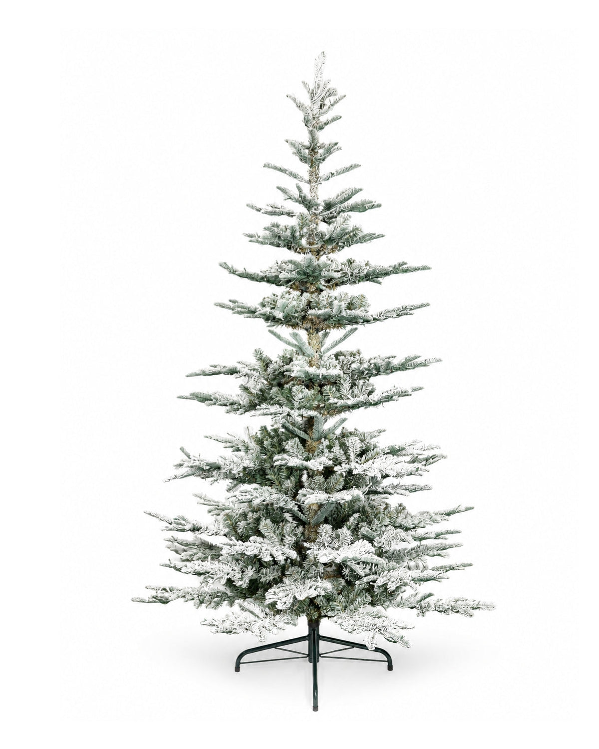 7' King Noble Flock Artificial Christmas Tree Unlit