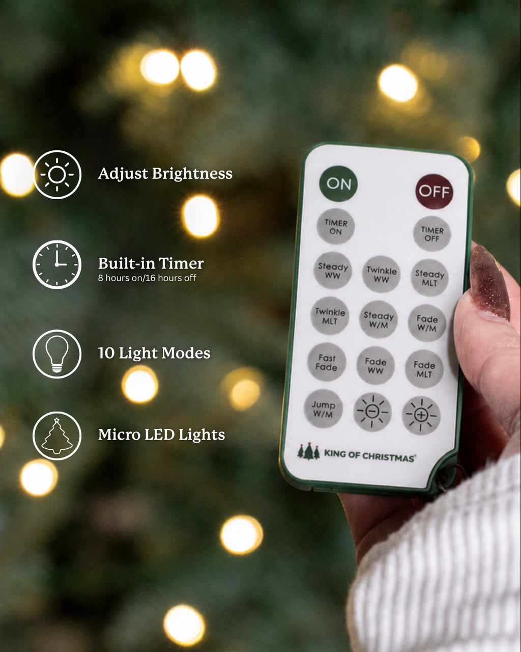 9' Silverpeak Fir™ Artificial Christmas Tree 4700 Lux LED Lights