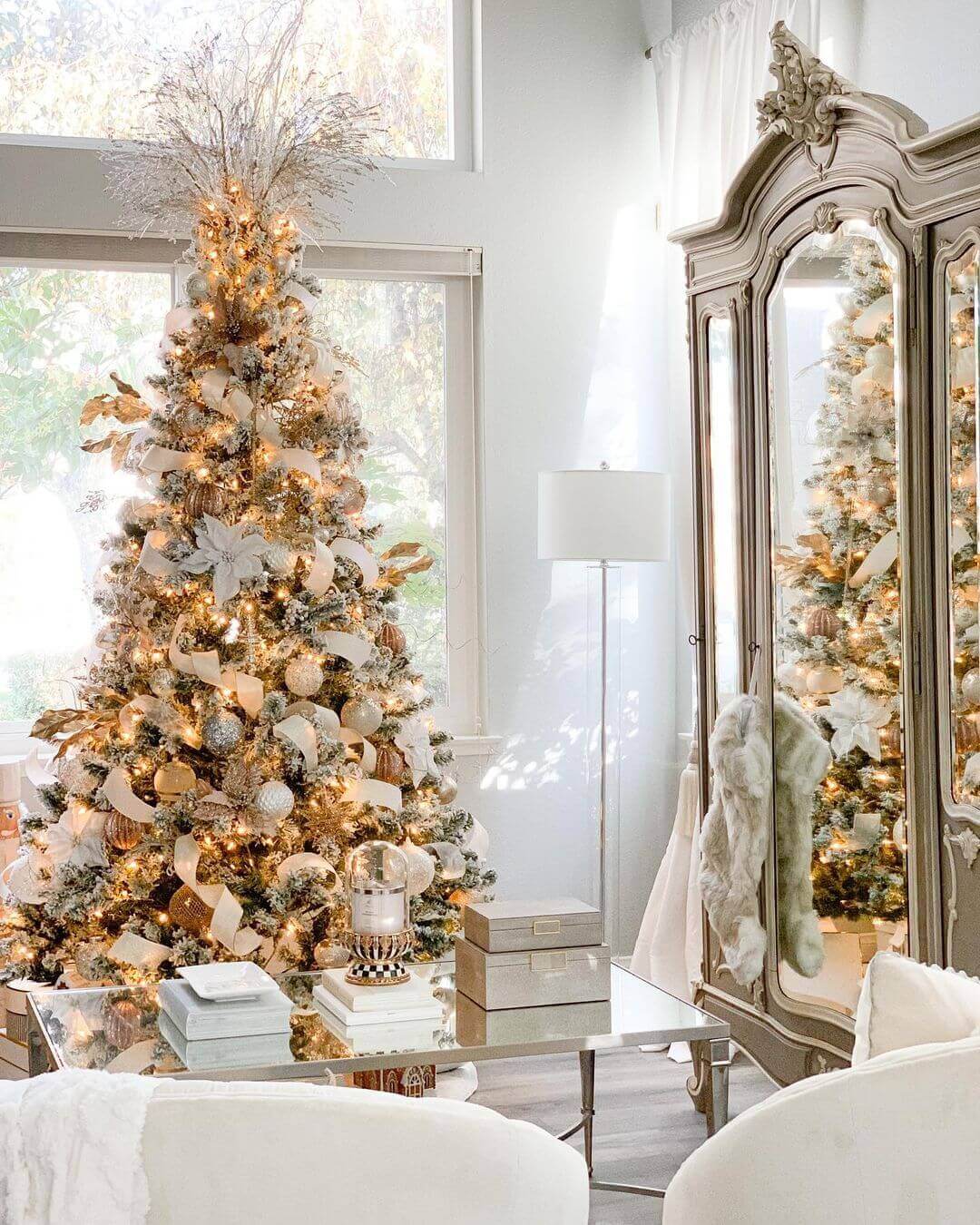 6' Prince Flock® Artificial Christmas Tree with 350 Warm White LED Lights