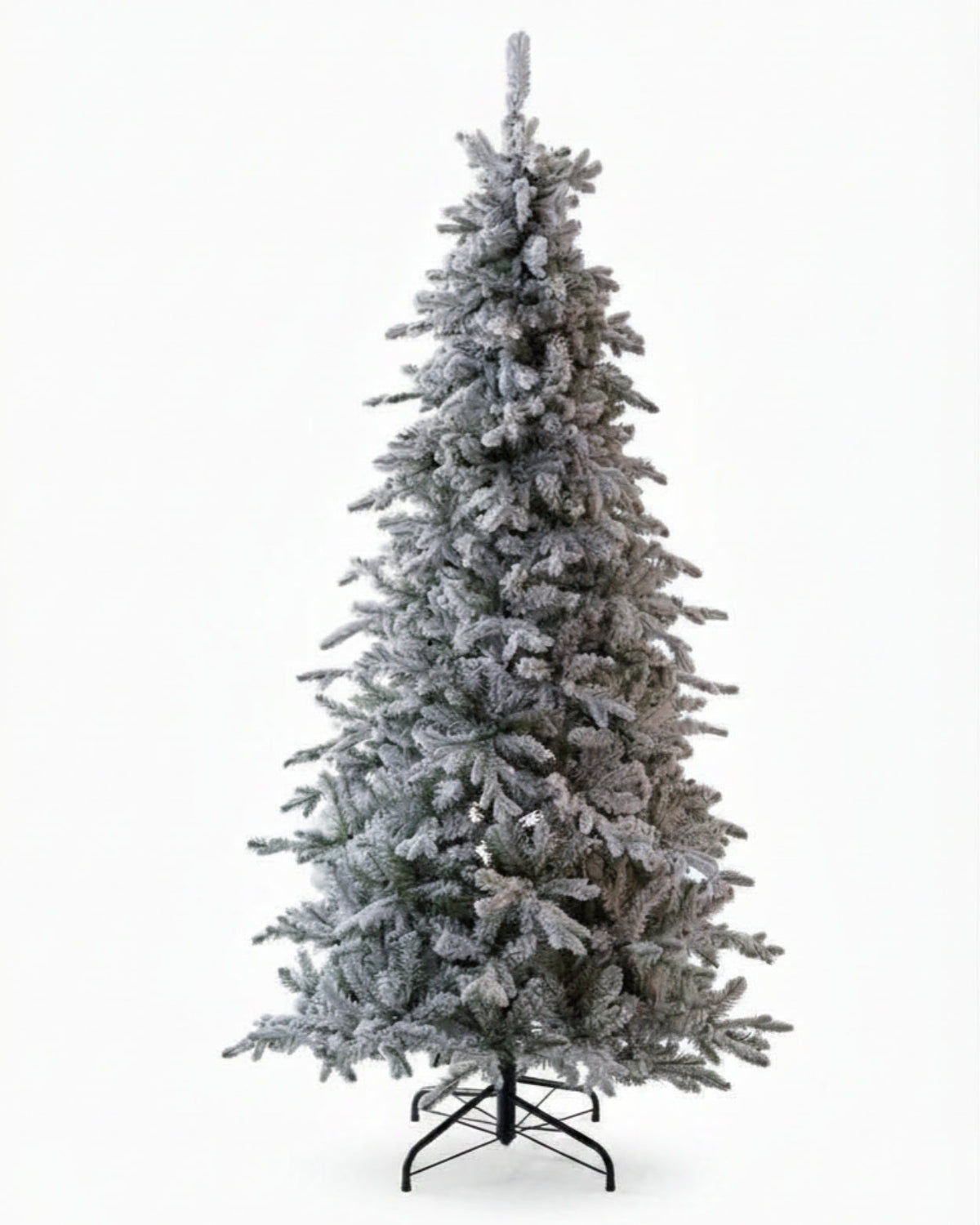 9' Queen Flock® Slim Artificial Christmas Tree With 900 Warm White LED Lights