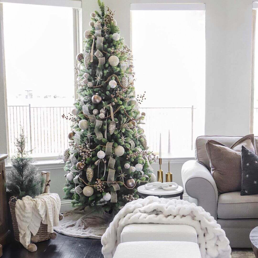 6.5' Royal Fir Slim Artificial Christmas Tree Unlit