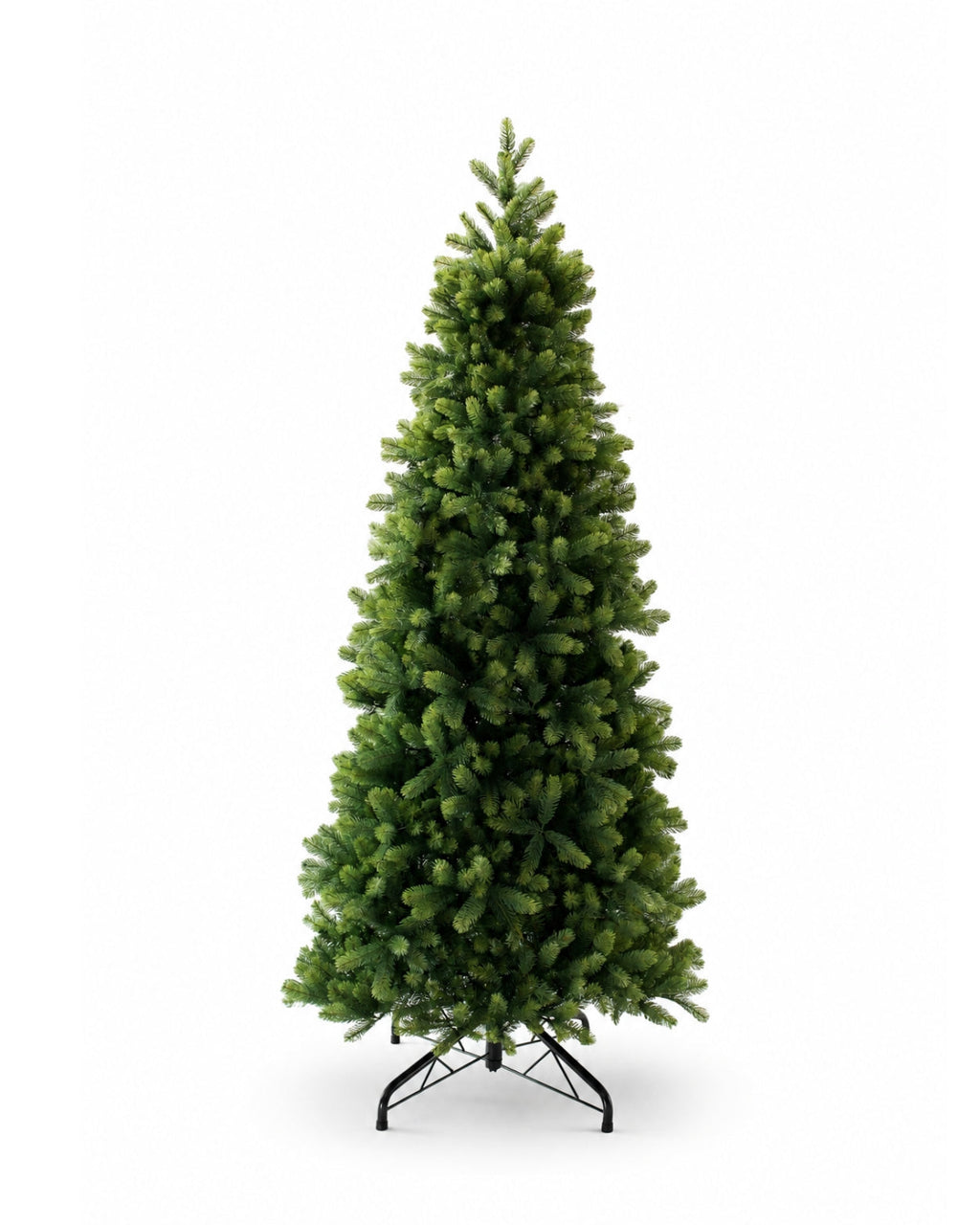 10' Royal Fir Slim Artificial Christmas Tree with 1500 Warm White & Multi-Color LED Lights