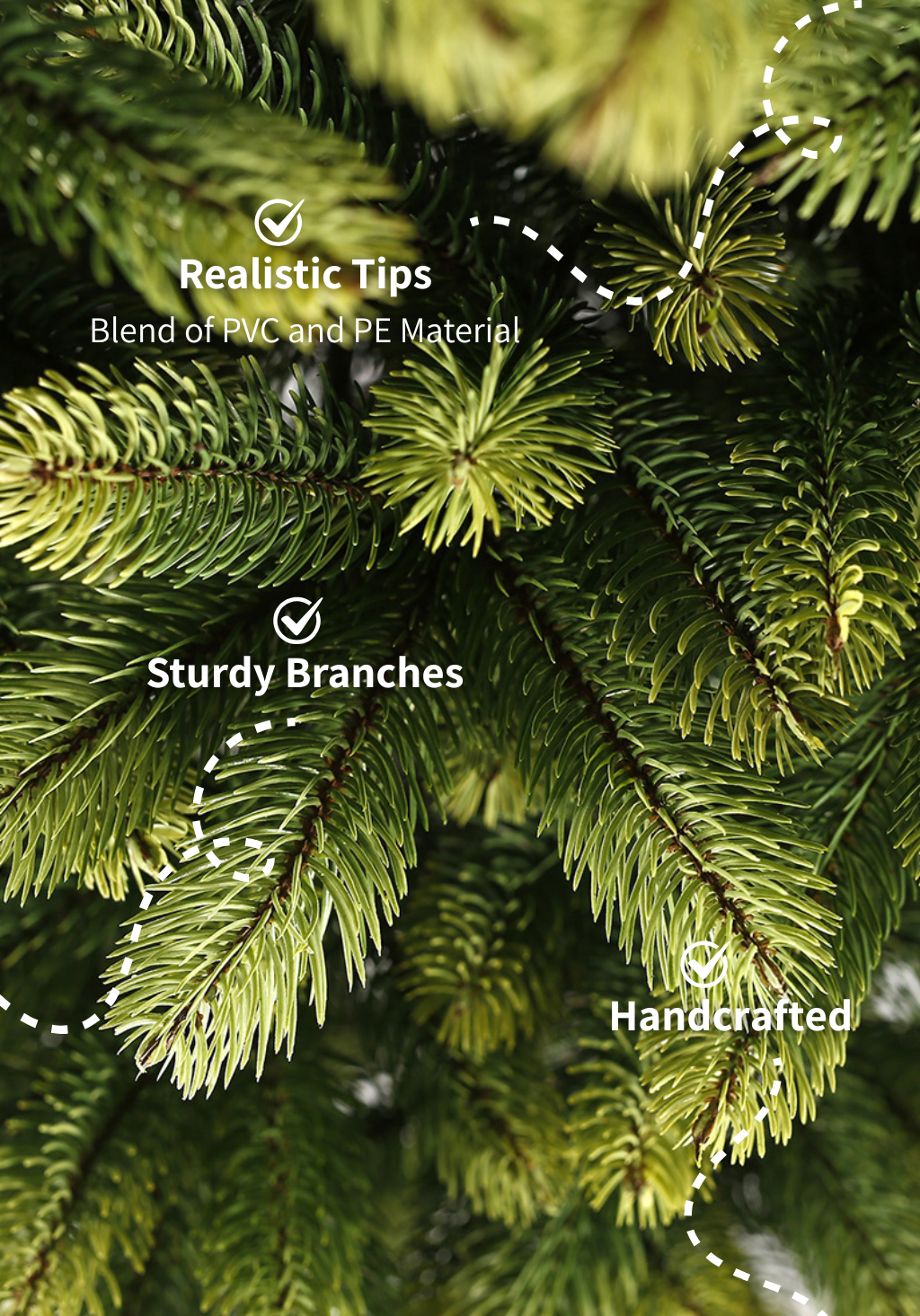 10' Royal Fir Slim Artificial Christmas Tree with 1500 Warm White & Multi-Color LED Lights