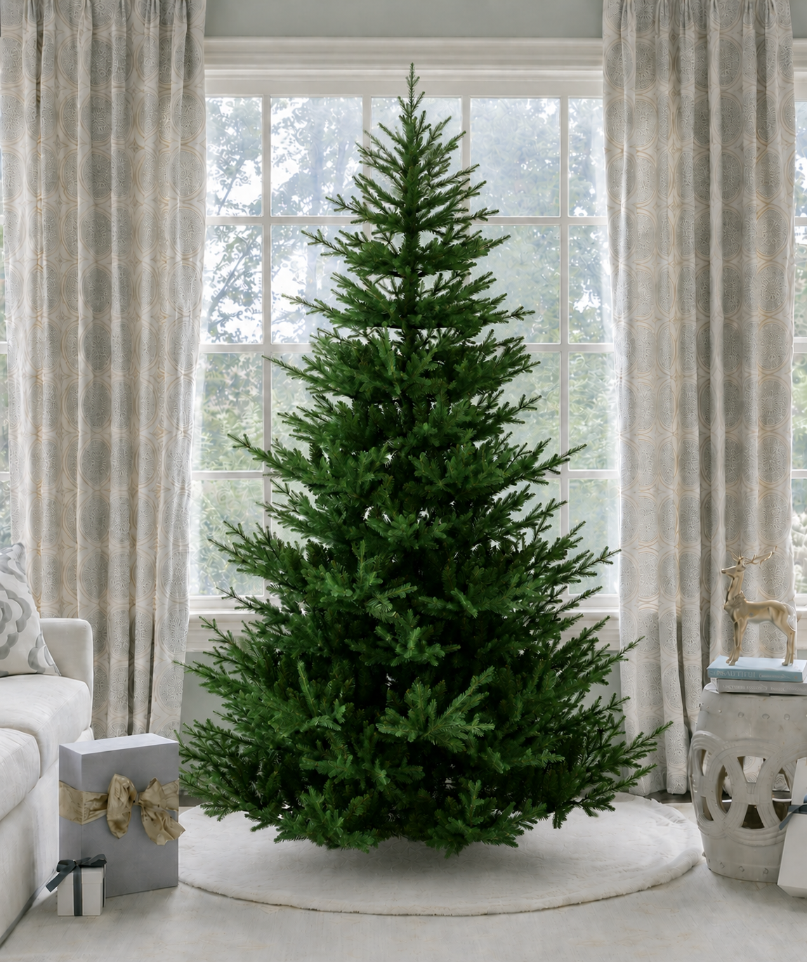 7.5' Soho Spruce Artificial Christmas Tree 2000 Lux LED Lights