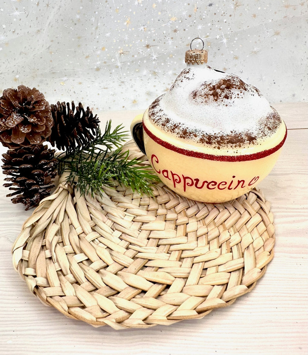 Christmas By Krebs Blown Glass  Collectible Tree Ornaments (4" Cappuccino)