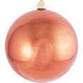Christmas By Krebs 8" (200mm) Shiny Two Cents Copper [1 Piece] Solid Commercial Grade Indoor and Outdoor Shatterproof Plastic, UV and Water Resistant Ball Ornament Decorations