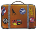 Christmas By Krebs Blown Glass  Collectible Tree Ornaments  (3 3/4" (95mm) World Traveler Suitcase)