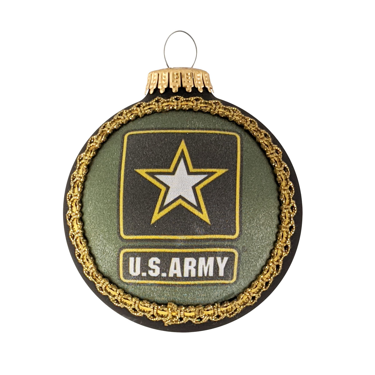 Christmas Tree Ornaments Made in the USA - 80mm / 3.25" Decorated Collectible Glass Balls from Christmas by Krebs - Handmade Hanging Holiday Decorations for Trees