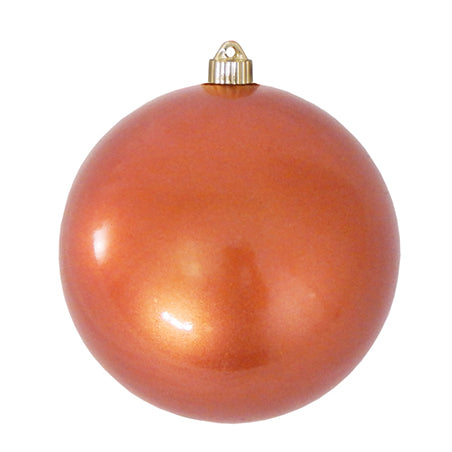 Christmas By Krebs 8" (200mm) Candy Copper [1 Piece] Solid Commercial Grade Indoor and Outdoor Shatterproof Plastic, UV and Water Resistant Ball Ornament Decorations