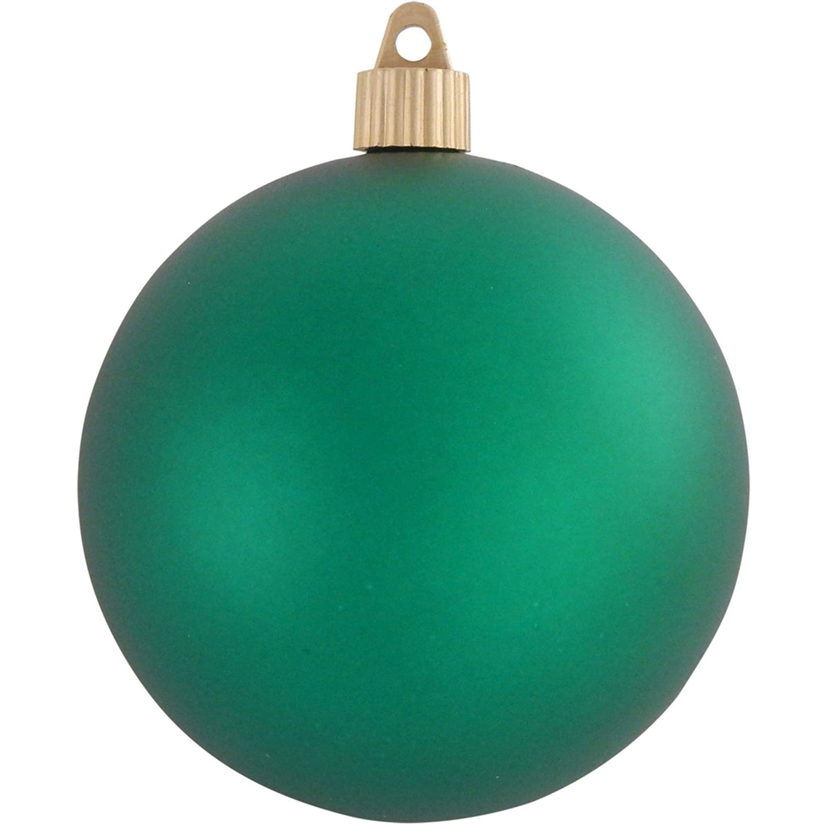 Christmas By Krebs 4" (100mm) Velvet Shamrock Green [4 Pieces] Solid Commercial Grade Indoor and Outdoor Shatterproof Plastic, UV and Water Resistant Ball Ornament Decorations